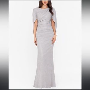 Betsy and Adam Silver Long Gown